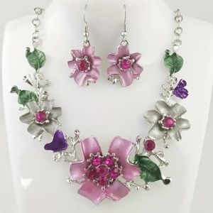 LUXURY BLOOMING Flowers Necklace and Earring set